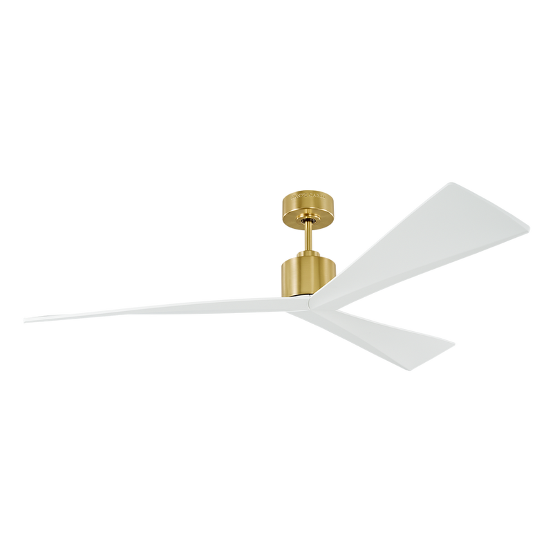 Adler 60" Ceiling Fan, 6 Speeds, Burnished Brass