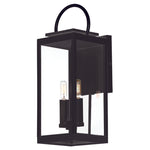 Nassau VX 1-Light Large Outdoor Wall Lantern, Black or White / Black