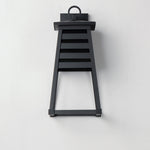 Shutters 1-Light Medium Outdoor Wall Sconce, Black, White / Black, or Weathered Zinc / Black