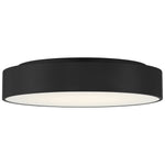 3CCT LED Flush Mount Ceiling Light, 2400 Lumens, 24W, 120V, Black Finish, Como Collection