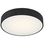 3CCT LED Flush Mount Ceiling Light, 2400 Lumens, 24W, 120V, Black Finish, Como Collection