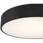 3CCT LED Flush Mount Ceiling Light, 2400 Lumens, 24W, 120V, Black Finish, Como Collection