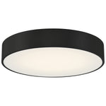 3CCT LED Flush Mount Ceiling Light, 2400 Lumens, 24W, 120V, Black Finish, Como Collection