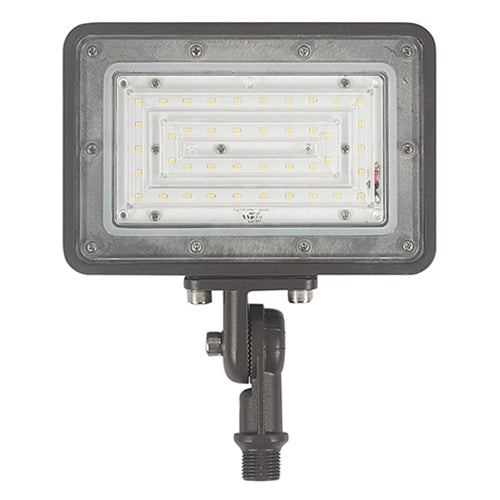 LED Flood Light, 30W, 4350 Lumens, 4000K or 5000K, 120-277V, Dark Bronze Finish