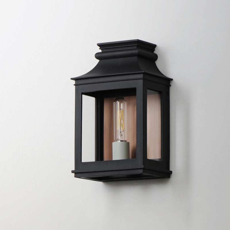 Savannah VX Small Outdoor Sconce, Antique Copper / Black Oxide or Black Oxide