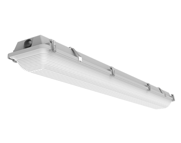 4FT Vapor Tight Fixture, 3000-12000 Lumens, Ribbed Frosted Acrylic Lens, 3000K, 3500K, 4000K, or 5000K, 120-277V