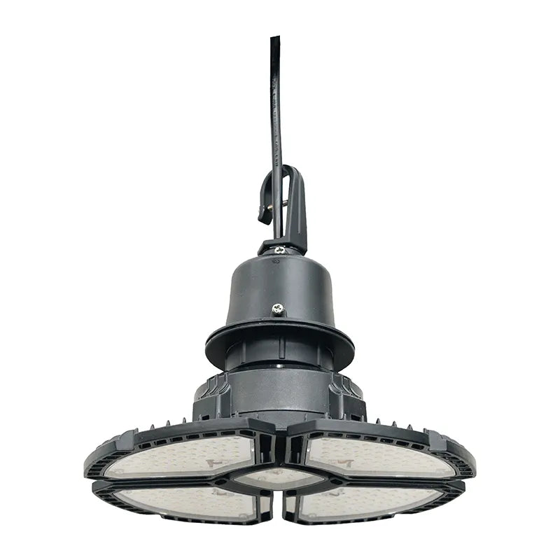 LED UFO High Bay Lamp, 18,000 Lumens, 150 Watt, 120-277V, 5000K, Black Finish