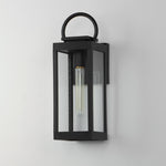 Nassau VX 1-Light Medium Outdoor Wall Lantern, Black or White / Black