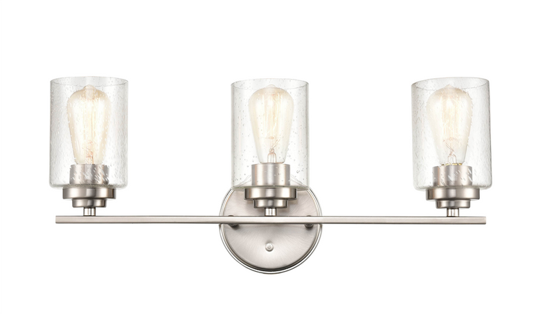 Millennium Lighting, 3 Light, Vanity Light, Available in Satin Nickel, Chrome and Matte Black Finishes