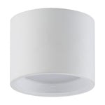 Dual Voltage LED Flush Mount Ceiling Light, 1200 Lumens, 15W, 3000K,  120-277V, White, Reel Collection