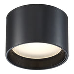 LED Flush Mount Ceiling Light, 30W, 120V, Black Finish,Reel Collection