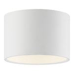 LED Flush Mount Ceiling Light, 2400 Lumens, 30W, 3000K, 120V,White, Reel Collection