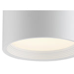 LED Flush Mount Ceiling Light, 2400 Lumens, 30W, 3000K, 120V,White, Reel Collection