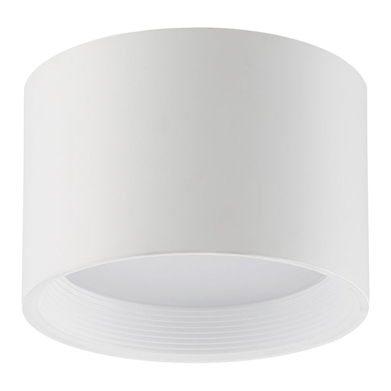 LED Flush Mount Ceiling Light, 2400 Lumens, 30W, 3000K, 120V,White, Reel Collection