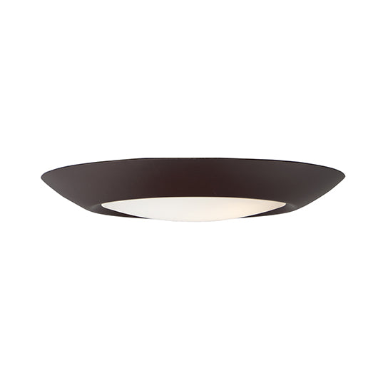 7.5" LED Flush Mount, 1200 Lumens, 13.5W, 3000K CCT, 120V, Black, Satin Nickel, or Bronze  Finish