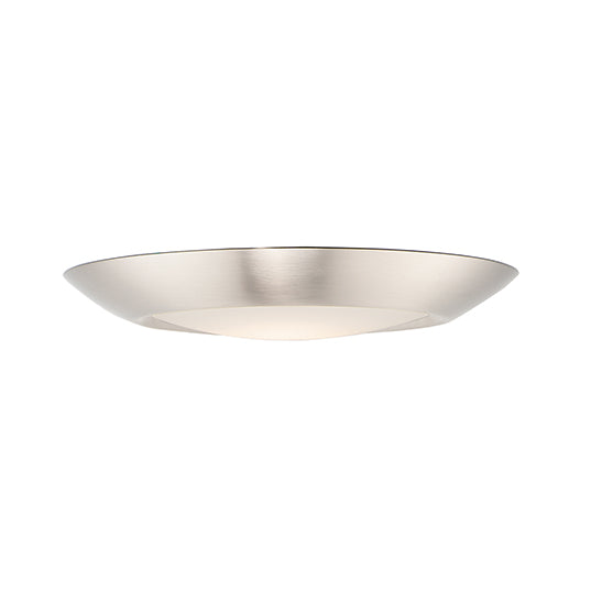 7.5" LED Flush Mount, 1200 Lumens, 13.5W, 3000K CCT, 120V, Black, Satin Nickel, or Bronze  Finish