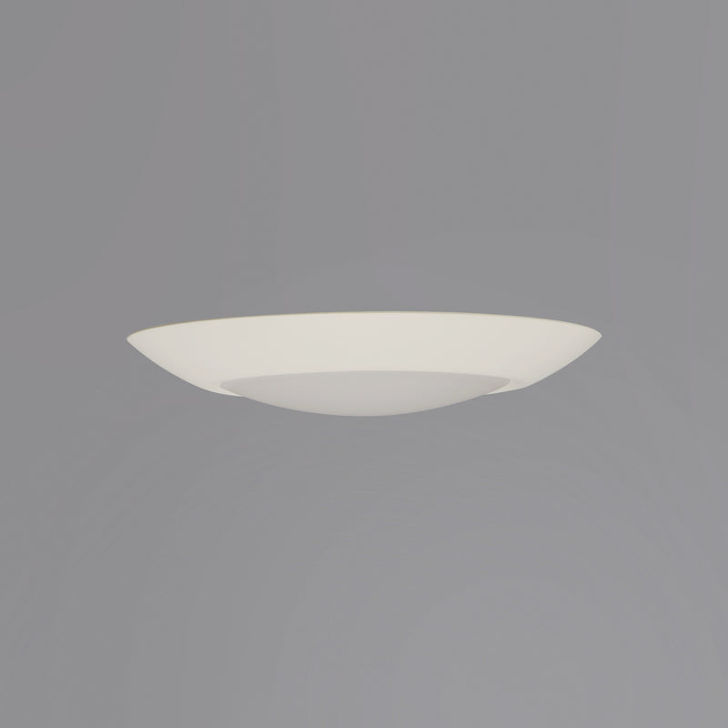 6.25" LED Flush Mount, 1350 Lumens, 12W, 2700K CCT, 120V, White Finish