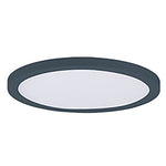 9" LED Flush Mount, 1200 Lumens, 18W, 3000K CCT, 120V, Black, White, or Satin Nickle Finish