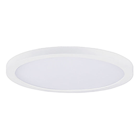 9" LED Flush Mount, 1200 Lumens, 18W, 3000K CCT, 120V, Black, White, or Satin Nickle Finish