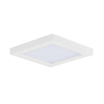 5" LED Square Flush Mount, 930 Lumens, 12W, 3000K CCT, 120V, Black, White, or Satin Nickle Finish