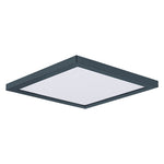 6.5" LED Square Flush Mount, 1050 Lumens, 15W, 3000K CCT, 120V, Black, White, or Satin Nickle Finish