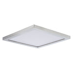 6.5" LED Square Flush Mount, 1050 Lumens, 15W, 3000K CCT, 120V, Black, White, or Satin Nickle Finish