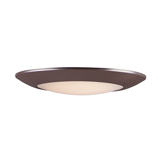 11" LED Diverse Flush Mount, 1800 Lumens, 20W, 3000K CCT, 120V, Black, Bronze, or Satin Nickel Finish