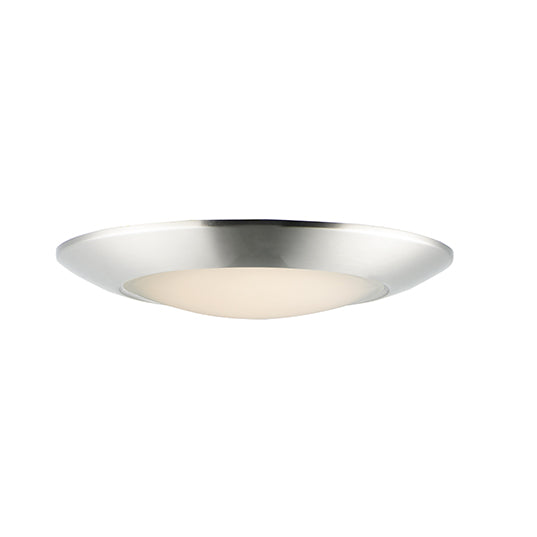 11" LED Diverse Flush Mount, 1800 Lumens, 20W, 3000K CCT, 120V, Black, Bronze, or Satin Nickel Finish