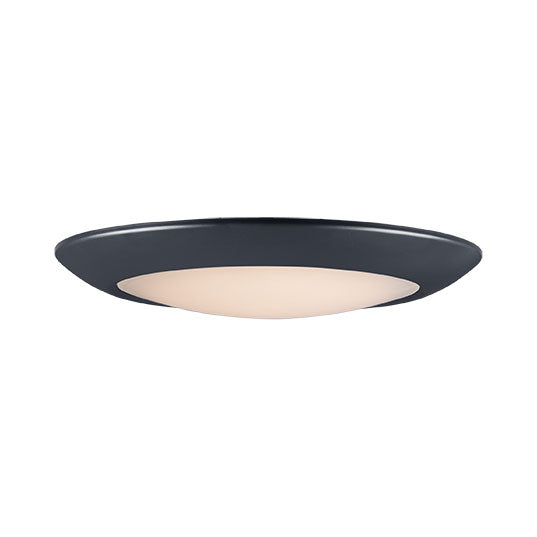 13" LED Diverse Flush Mount, 2250 Lumens, 25W, 3000K CCT, 120V, Black Finish