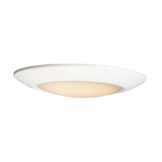 13" LED Diverse Flush Mount, 2250 Lumens, 25W, 2700K CCT, 120V, White Finish