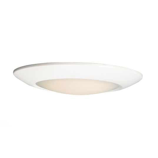 9" LED Diverse Flush Mount, 1620 Lumens, 18W, 3000K CCT, 120V, White Finish