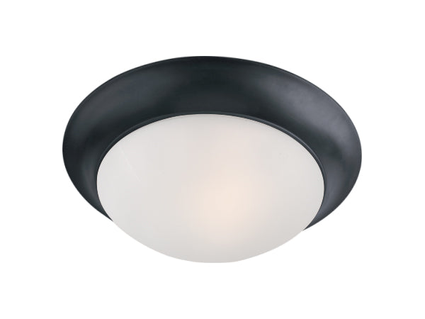 Essentials 1-Light Flush Mount Ceiling Light, Black