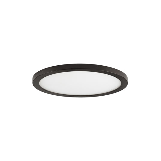 7" LED Wafer Surface Mount, 1,250 Lumens, 15W, 3000K CCT, 120-277V, Black, White, Bronze, or Satin Nickle Finish