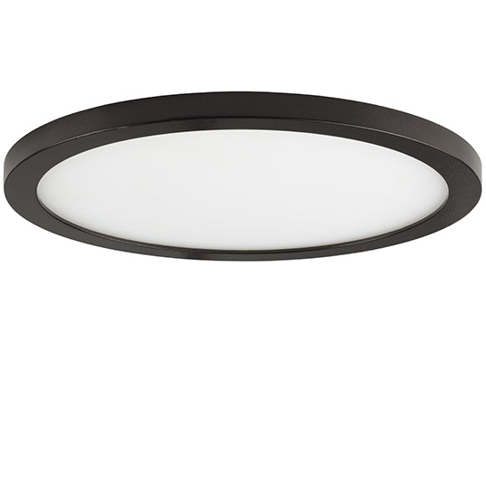 9" LED Wafer Surface Mount, 2,100 Lumens, 20W, 3000K CCT, 120-277V, Black, White, Bronze, or Satin Nickle Finish