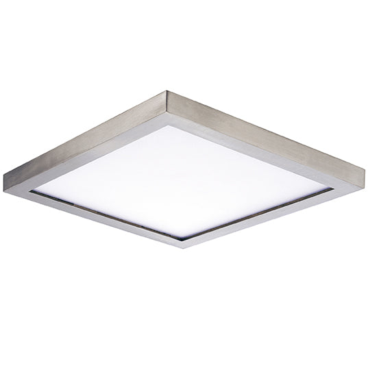 5" LED Square Wafer Surface Mount, 800 Lumens, 10W, 3000K CCT, 120V, Black, White, Bronze, or Satin Nickle Finish