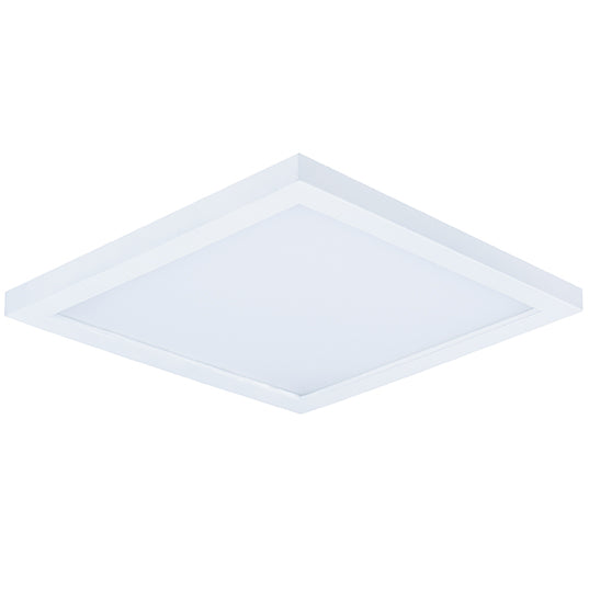 5" LED Square Wafer Surface Mount, 800 Lumens, 10W, 3000K CCT, 120V, Black, White, Bronze, or Satin Nickle Finish