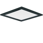 7" LED Square Wafer Surface Mount, 1,250 Lumens, 15W, 3000K CCT, 120V, Black, White, Bronze, or Satin Nickle Finish