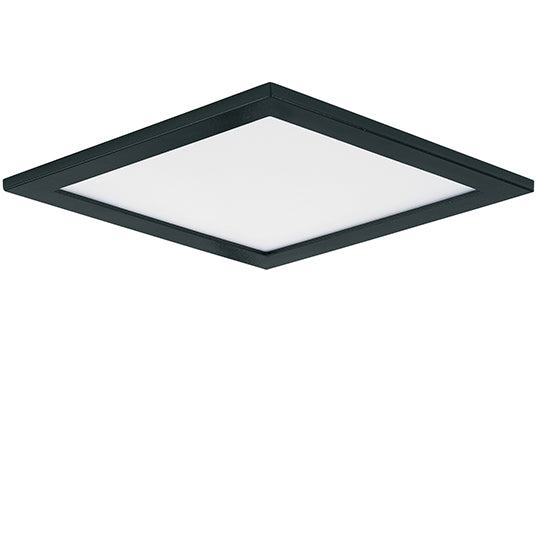 7" LED Square Wafer Surface Mount, 1,250 Lumens, 15W, 3000K CCT, 120V, Black, White, Bronze, or Satin Nickle Finish