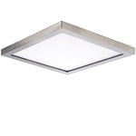 9" LED Square Wafer Surface Mount, 2,250 Lumens, 20W, 3000K CCT, 120-277V, Black, White, Bronze, or Satin Nickle Finish