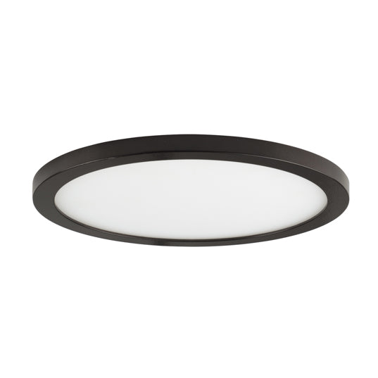 15" LED Wafer Surface Mount, 3,000 Lumens, 30W, 3000K CCT, 120V, Black, White, Bronze, or Satin Nickle Finish