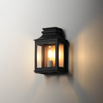 Savannah VX Small Outdoor Sconce, Antique Copper / Black Oxide or Black Oxide