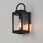 Nassau VX 1-Light Outdoor Wall Lantern, Black or White / Black