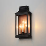 Savannah VX 3-Light Outdoor Sconce, Antique Copper / Black Oxide or Black Oxide