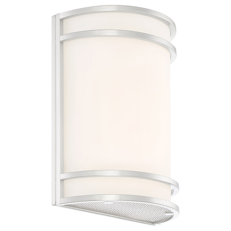 LED Wall Sconce, 60W, Brushed Steel Finish, 120V, Lola Collection