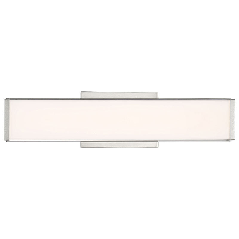 LED Vanity Light, 20W, 120V, Brushed Steel Finish, Citi Collection