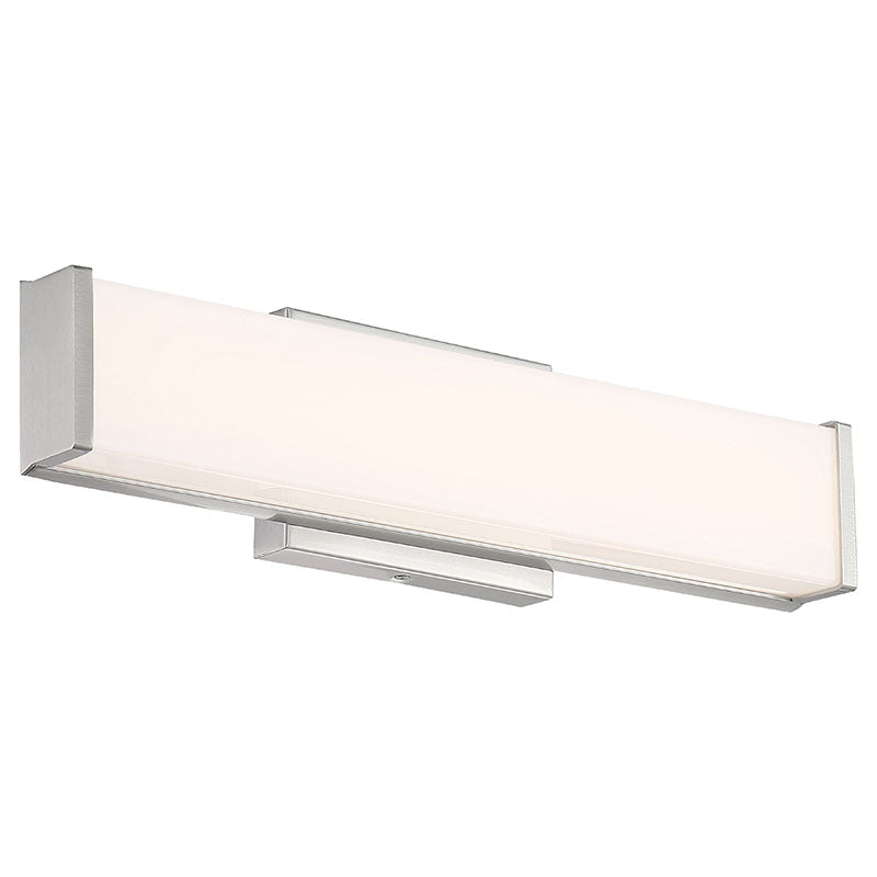 LED Vanity Light, 20W, 120V, Brushed Steel Finish, Citi Collection