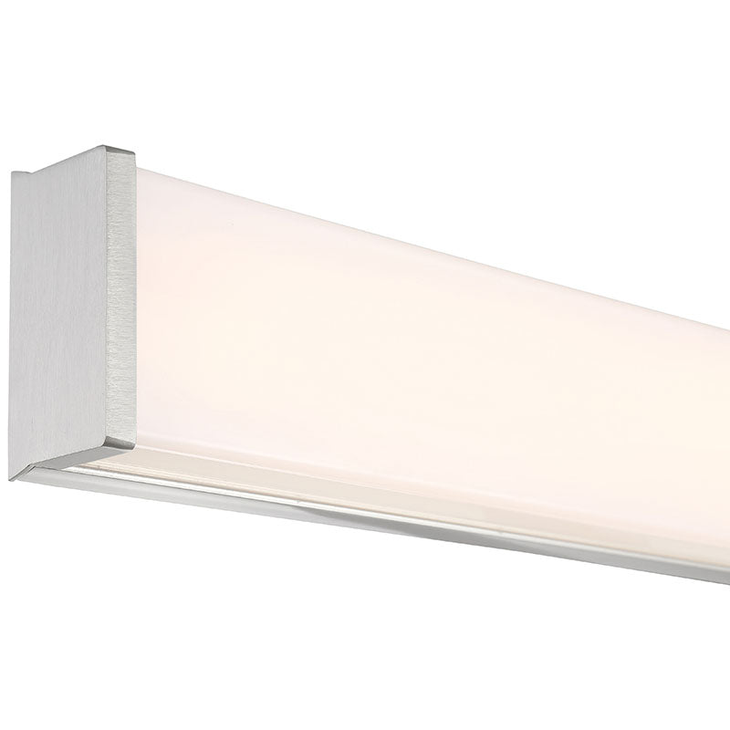 LED Vanity Light, 20W, 120V, Brushed Steel Finish, Citi Collection