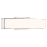 LED Vanity Light, 20W, 120V, Brushed Steel Finish, Citi Collection