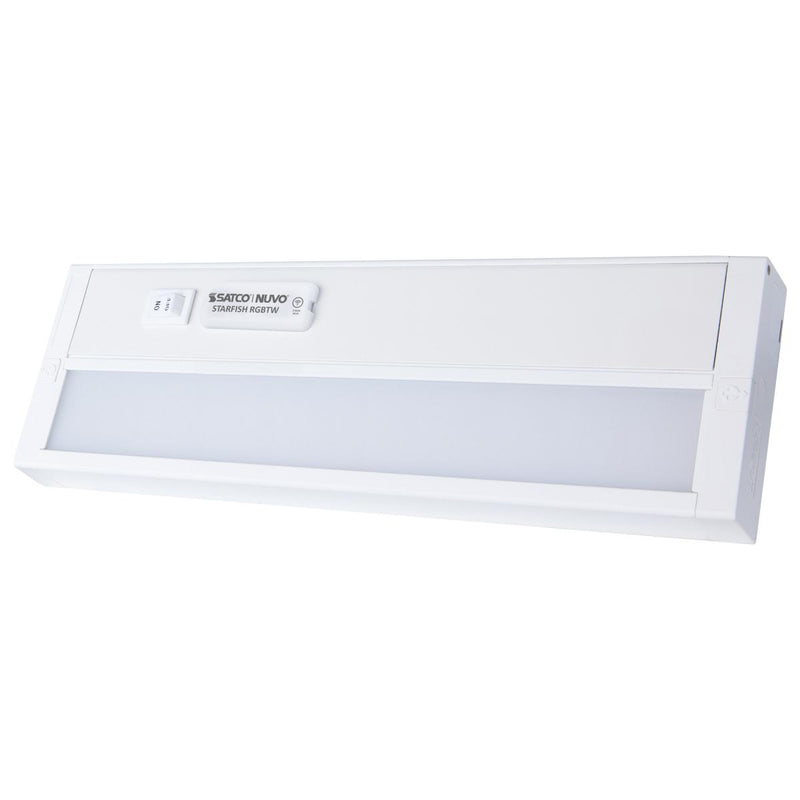 11 Inch LED Under Cabinet Light, SMART Starfish, RGB and Tunable White, White Finish