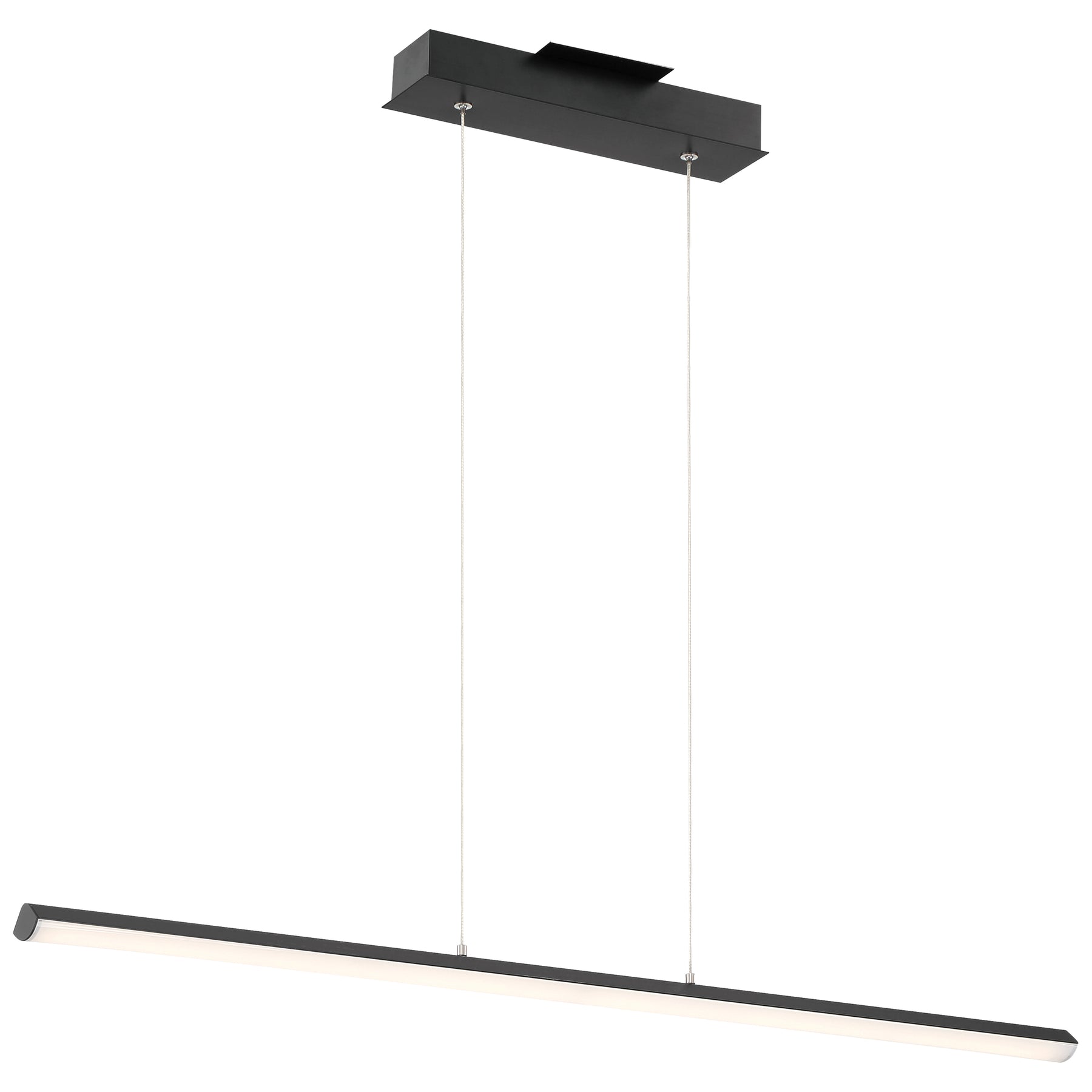 LED Linear Pendant Light, 30W, 120V, Matte Black Finish, Float Collection